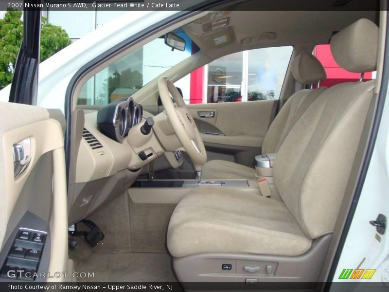 Glacier Pearl White / Cafe Latte 2007 Nissan Murano S AWD