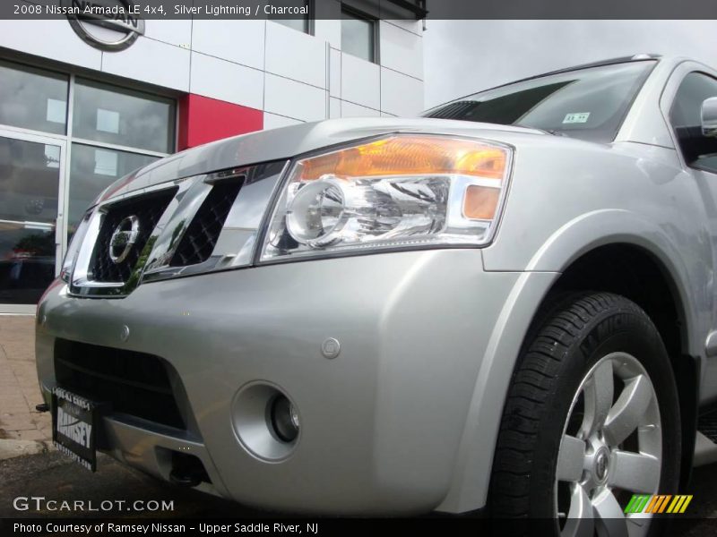 Silver Lightning / Charcoal 2008 Nissan Armada LE 4x4