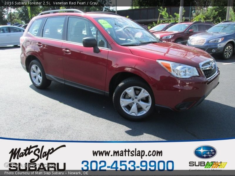 Venetian Red Pearl / Gray 2016 Subaru Forester 2.5i
