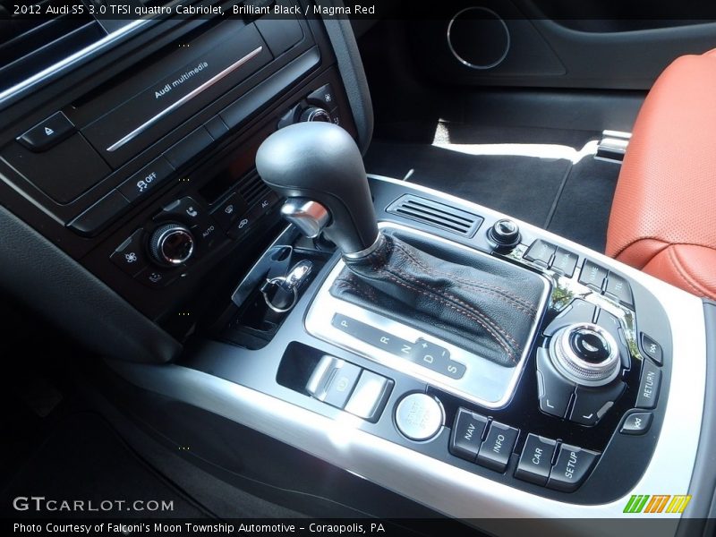 Brilliant Black / Magma Red 2012 Audi S5 3.0 TFSI quattro Cabriolet