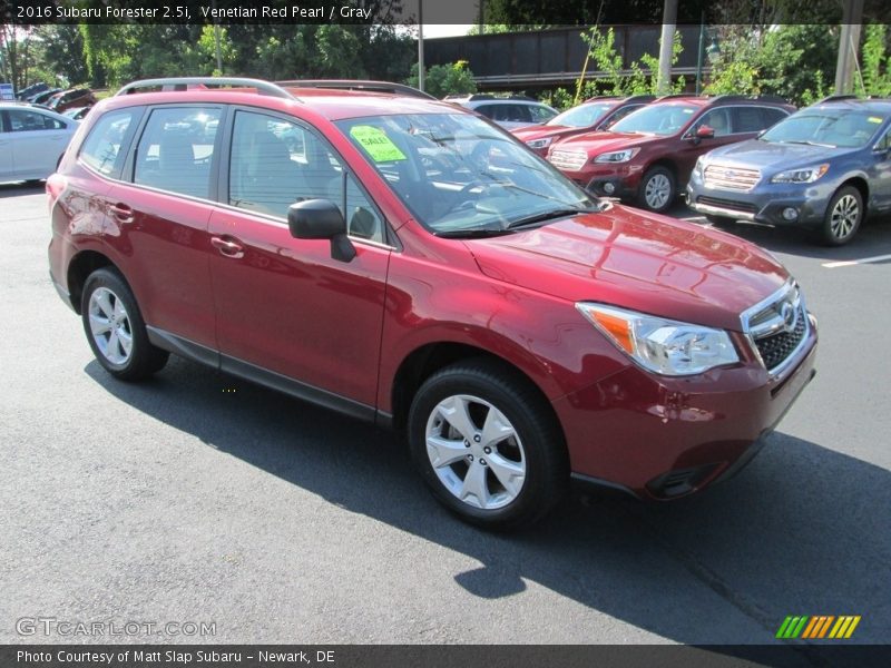 Venetian Red Pearl / Gray 2016 Subaru Forester 2.5i