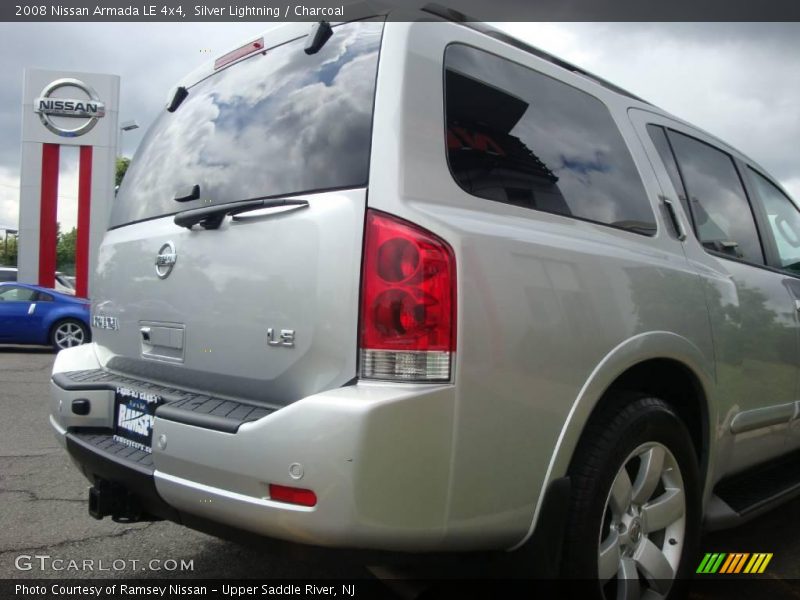 Silver Lightning / Charcoal 2008 Nissan Armada LE 4x4