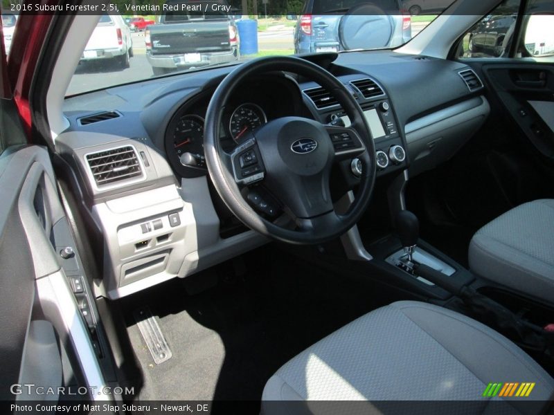 Venetian Red Pearl / Gray 2016 Subaru Forester 2.5i