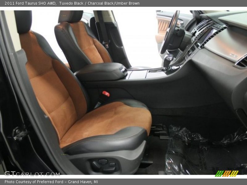 Tuxedo Black / Charcoal Black/Umber Brown 2011 Ford Taurus SHO AWD