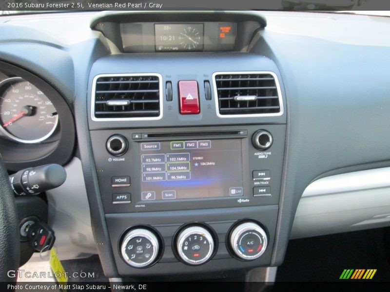 Venetian Red Pearl / Gray 2016 Subaru Forester 2.5i