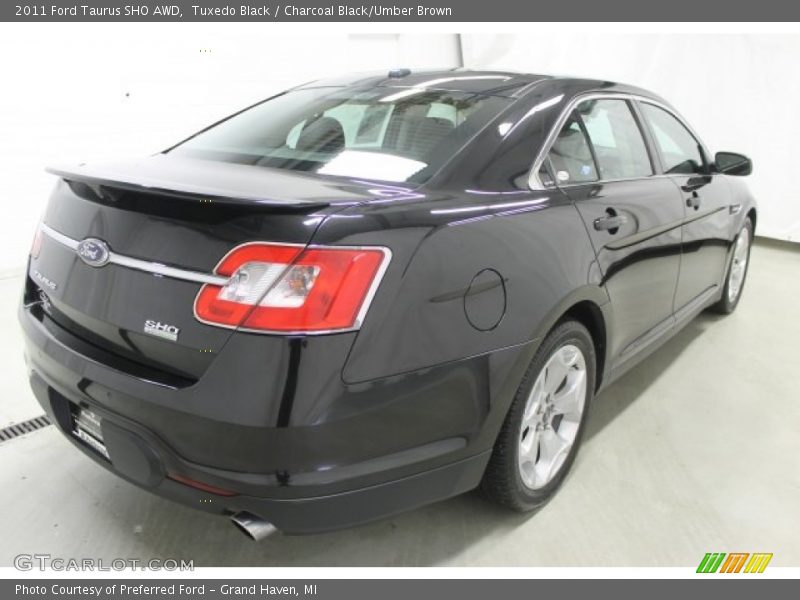 Tuxedo Black / Charcoal Black/Umber Brown 2011 Ford Taurus SHO AWD