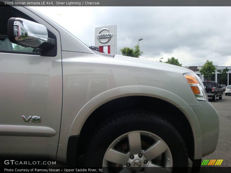 Silver Lightning / Charcoal 2008 Nissan Armada LE 4x4