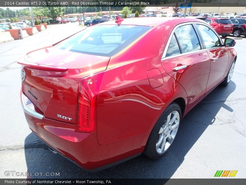 Red Obsession Tintcoat / Caramel/Jet Black 2014 Cadillac ATS 2.0L Turbo AWD