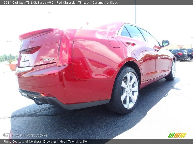 Red Obsession Tintcoat / Caramel/Jet Black 2014 Cadillac ATS 2.0L Turbo AWD