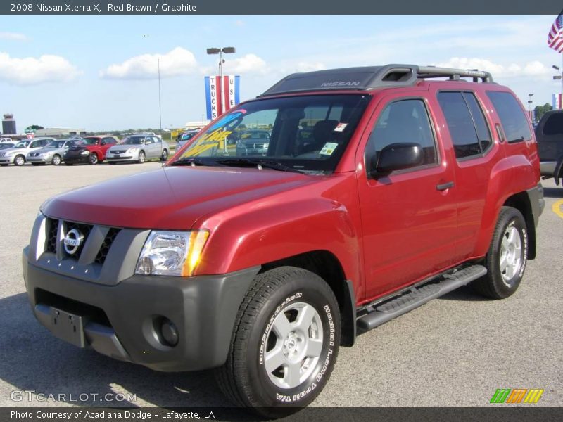 Red Brawn / Graphite 2008 Nissan Xterra X