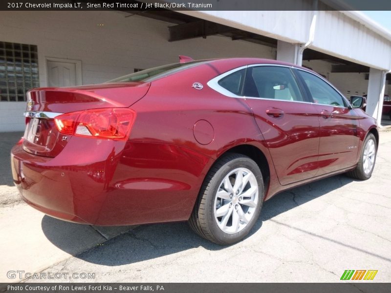 Siren Red Tintcoat / Jet Black/Dark Titanium 2017 Chevrolet Impala LT