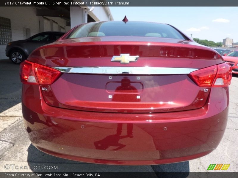 Siren Red Tintcoat / Jet Black/Dark Titanium 2017 Chevrolet Impala LT