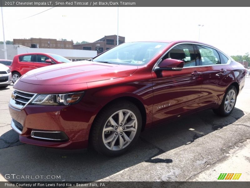 Siren Red Tintcoat / Jet Black/Dark Titanium 2017 Chevrolet Impala LT