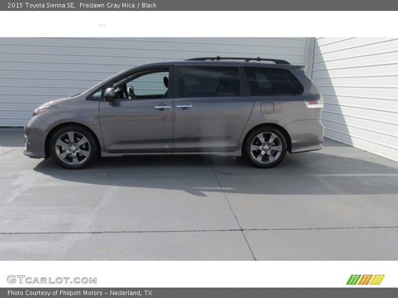 Predawn Gray Mica / Black 2015 Toyota Sienna SE