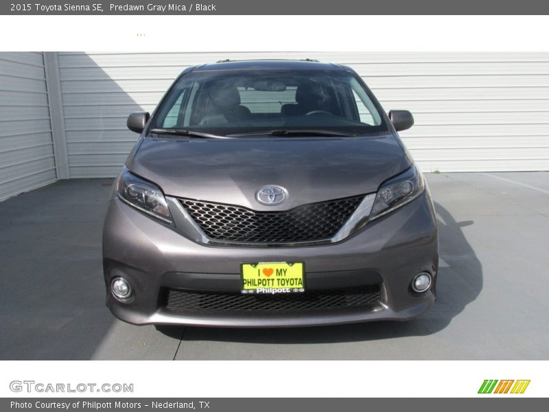 Predawn Gray Mica / Black 2015 Toyota Sienna SE