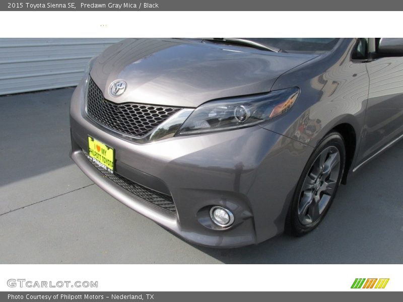 Predawn Gray Mica / Black 2015 Toyota Sienna SE