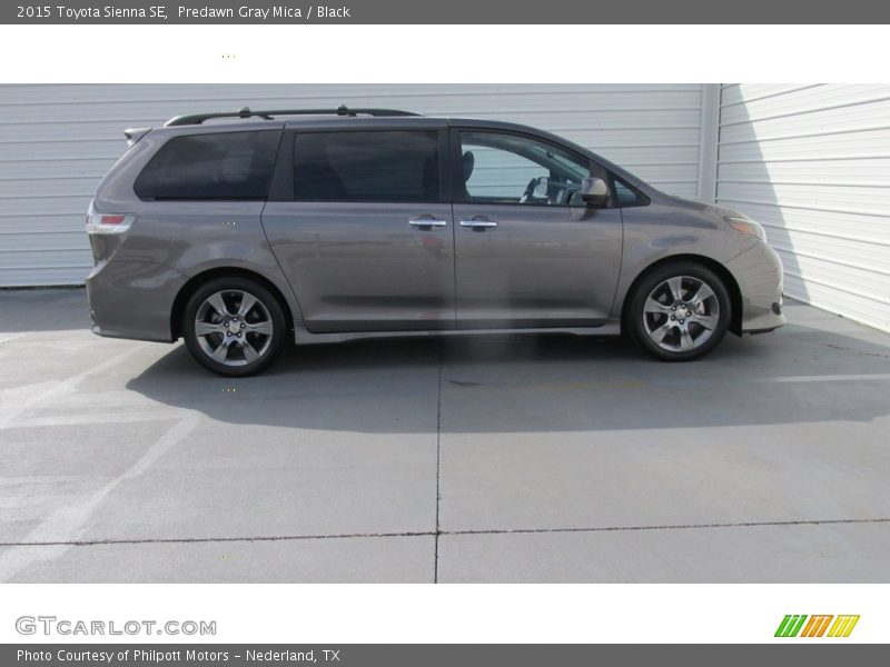 Predawn Gray Mica / Black 2015 Toyota Sienna SE
