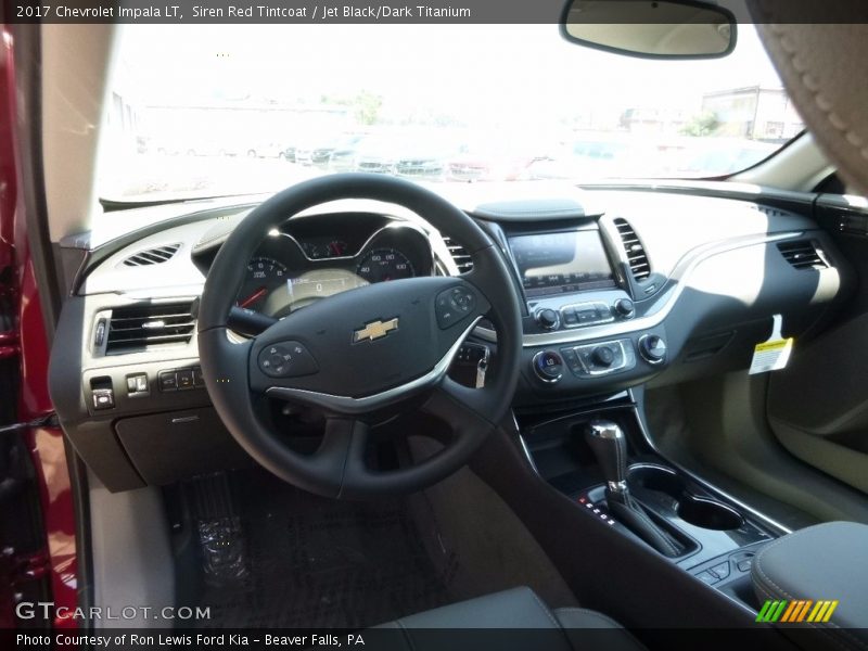 Siren Red Tintcoat / Jet Black/Dark Titanium 2017 Chevrolet Impala LT