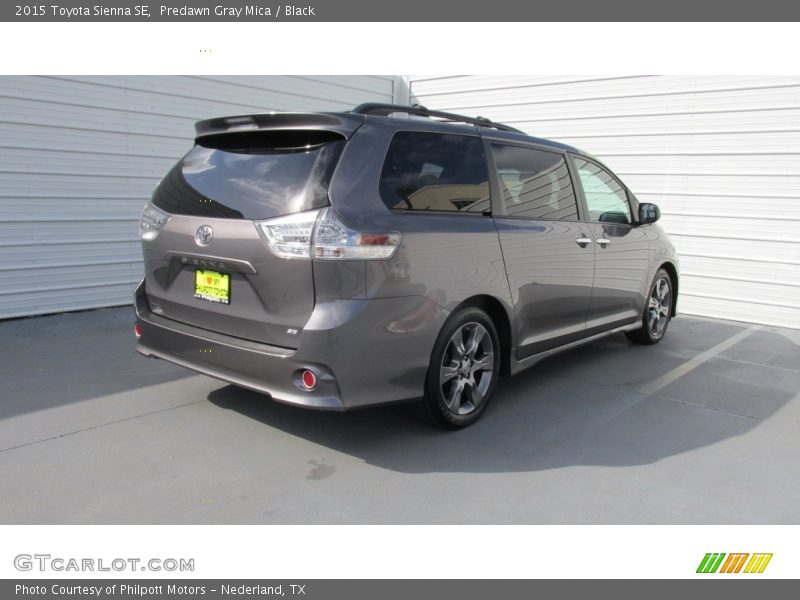 Predawn Gray Mica / Black 2015 Toyota Sienna SE