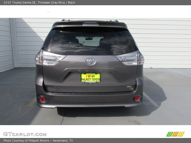 Predawn Gray Mica / Black 2015 Toyota Sienna SE