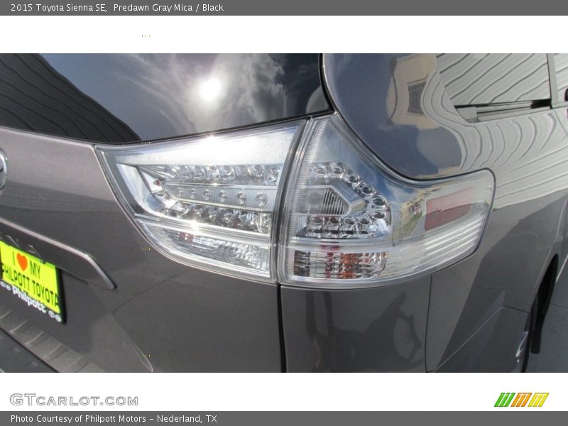 Predawn Gray Mica / Black 2015 Toyota Sienna SE