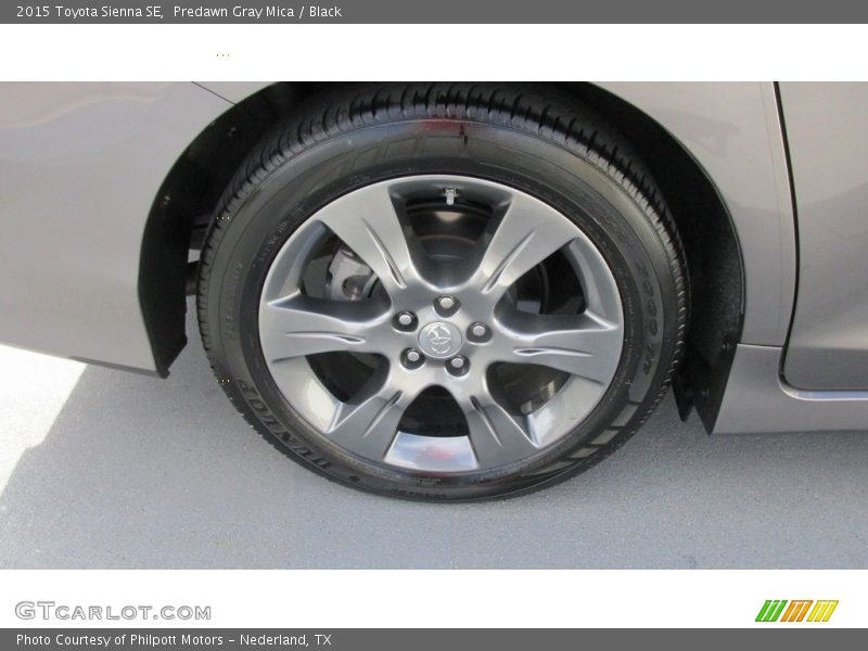 Predawn Gray Mica / Black 2015 Toyota Sienna SE