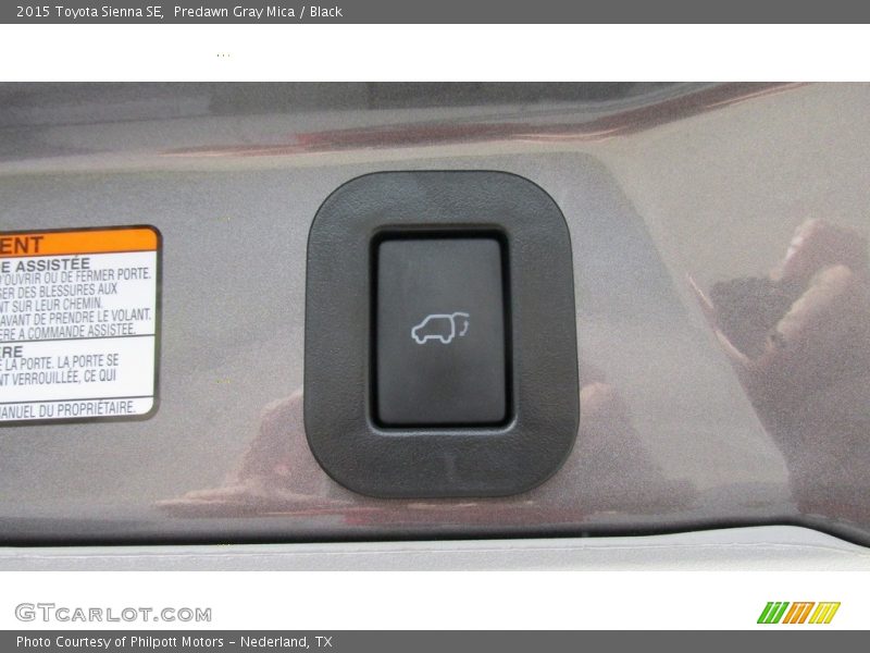 Predawn Gray Mica / Black 2015 Toyota Sienna SE