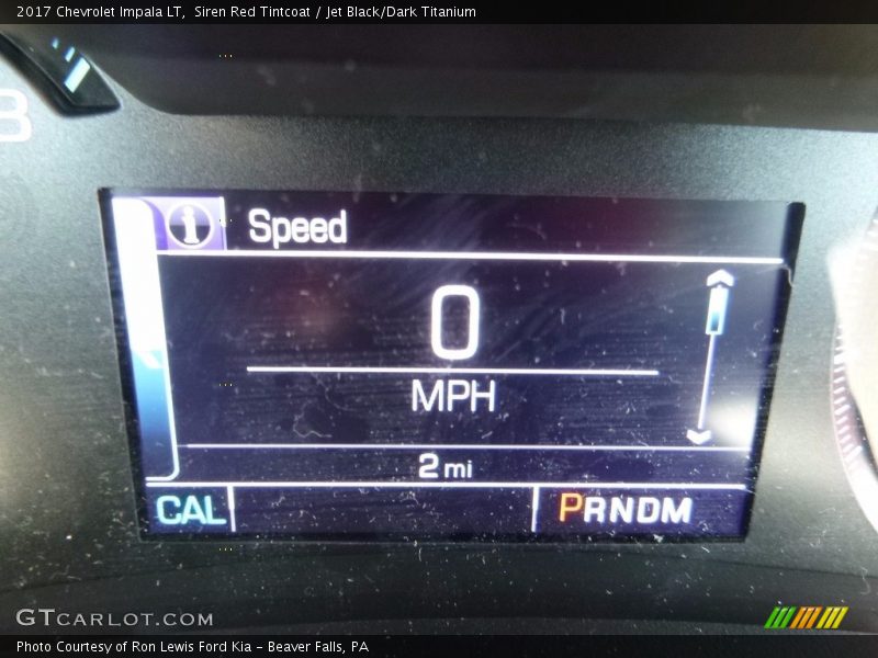 Siren Red Tintcoat / Jet Black/Dark Titanium 2017 Chevrolet Impala LT