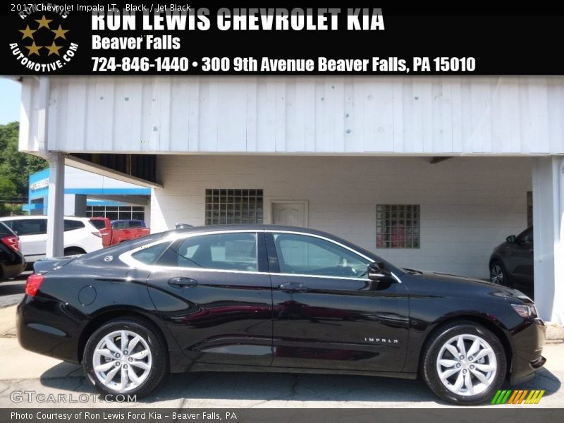 Black / Jet Black 2017 Chevrolet Impala LT