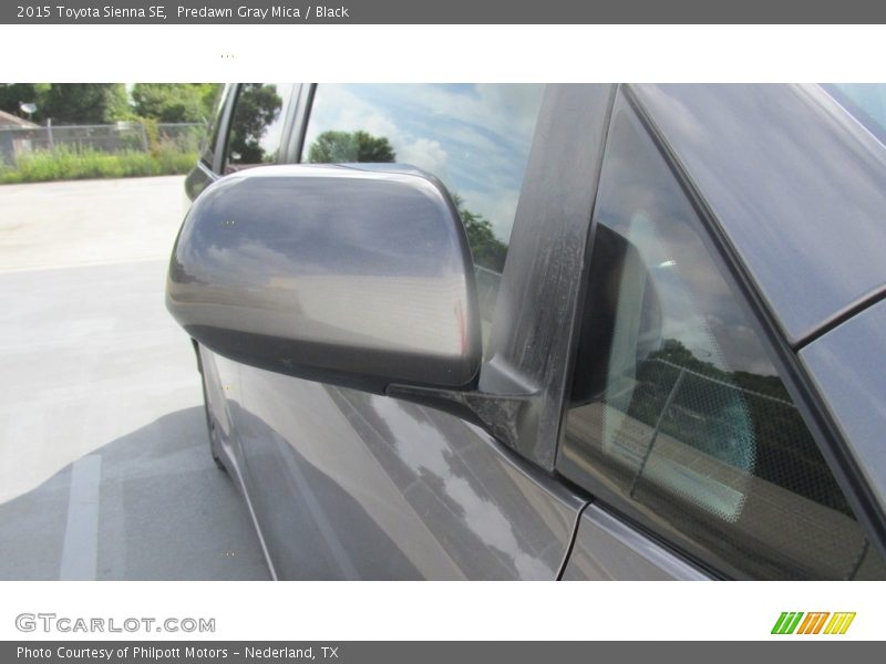 Predawn Gray Mica / Black 2015 Toyota Sienna SE