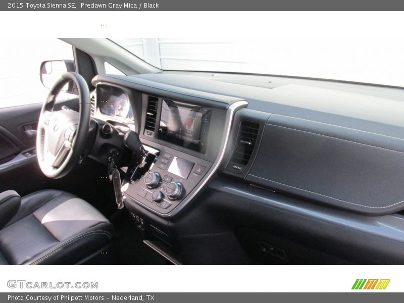 Predawn Gray Mica / Black 2015 Toyota Sienna SE