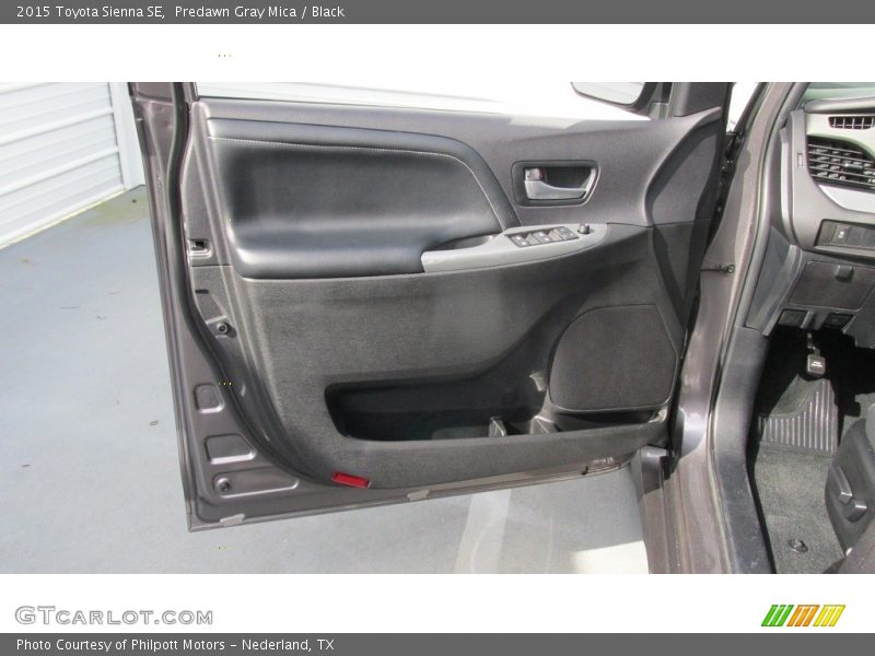 Predawn Gray Mica / Black 2015 Toyota Sienna SE