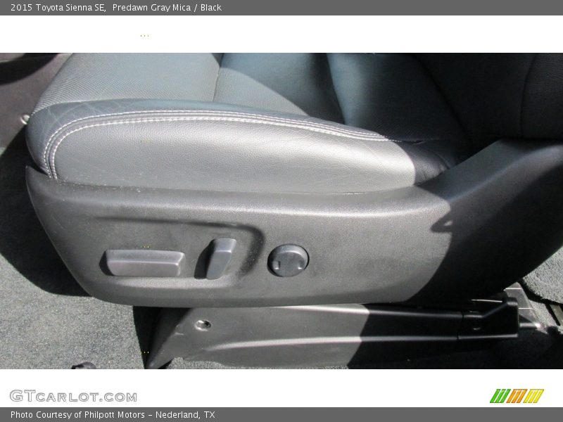 Predawn Gray Mica / Black 2015 Toyota Sienna SE