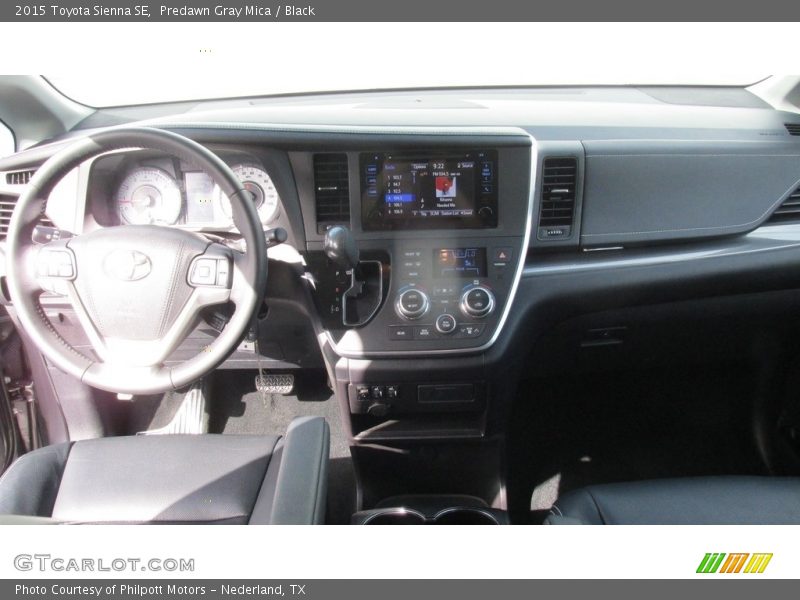 Predawn Gray Mica / Black 2015 Toyota Sienna SE