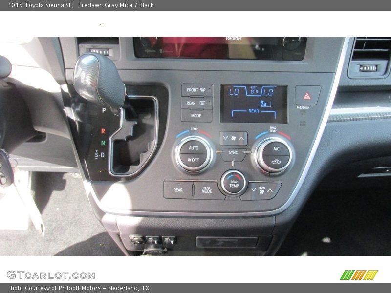 Predawn Gray Mica / Black 2015 Toyota Sienna SE