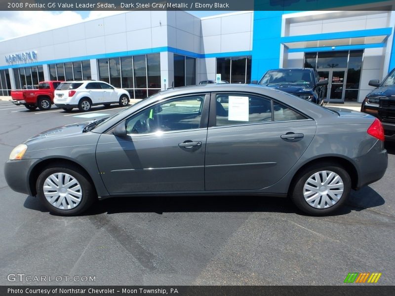 Dark Steel Gray Metallic / Ebony Black 2008 Pontiac G6 Value Leader Sedan