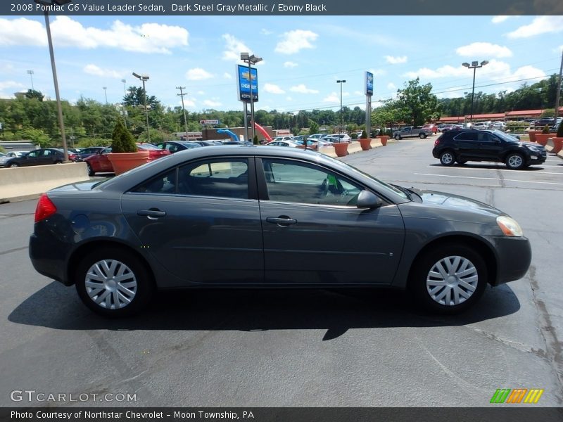 Dark Steel Gray Metallic / Ebony Black 2008 Pontiac G6 Value Leader Sedan