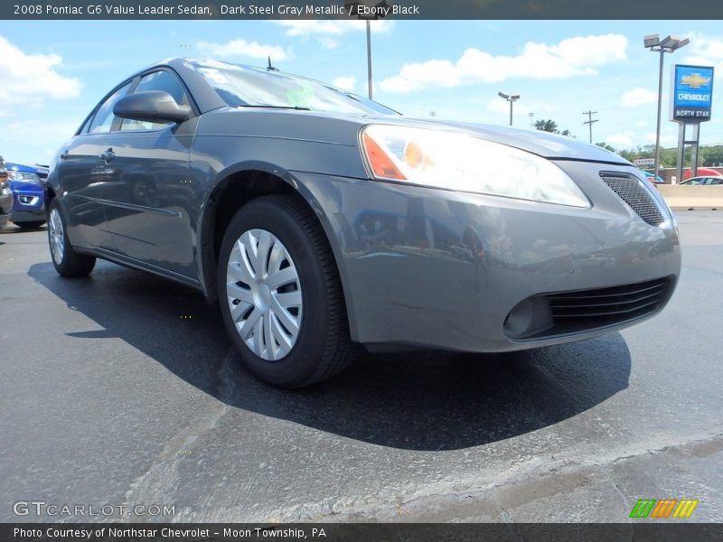 Dark Steel Gray Metallic / Ebony Black 2008 Pontiac G6 Value Leader Sedan