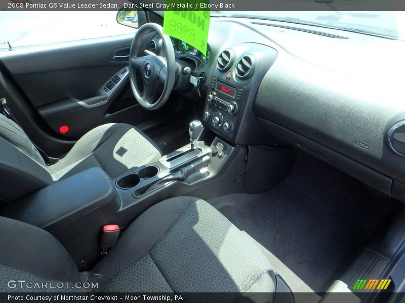 Dark Steel Gray Metallic / Ebony Black 2008 Pontiac G6 Value Leader Sedan
