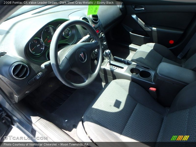 Dark Steel Gray Metallic / Ebony Black 2008 Pontiac G6 Value Leader Sedan