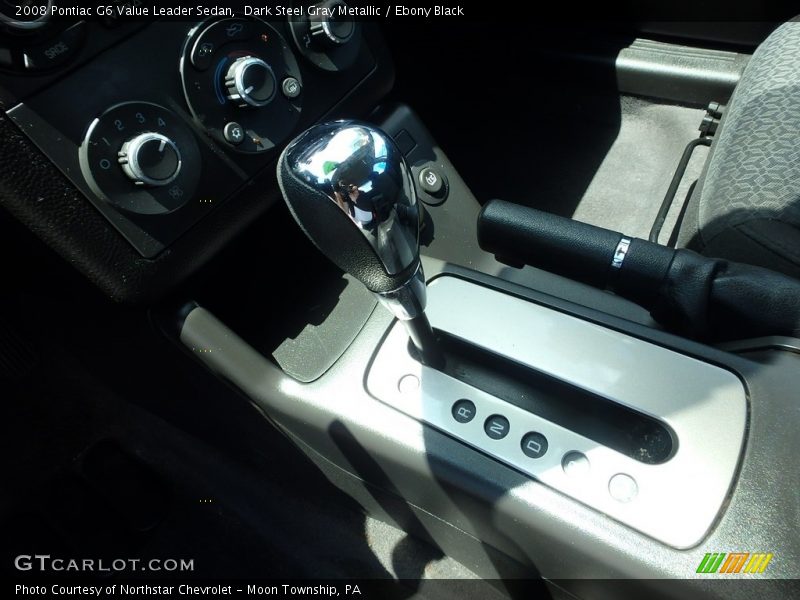Dark Steel Gray Metallic / Ebony Black 2008 Pontiac G6 Value Leader Sedan