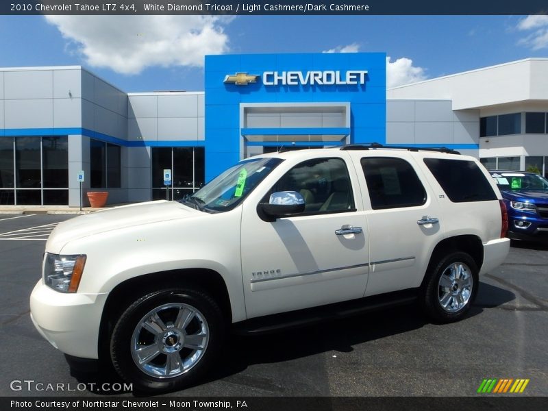 White Diamond Tricoat / Light Cashmere/Dark Cashmere 2010 Chevrolet Tahoe LTZ 4x4