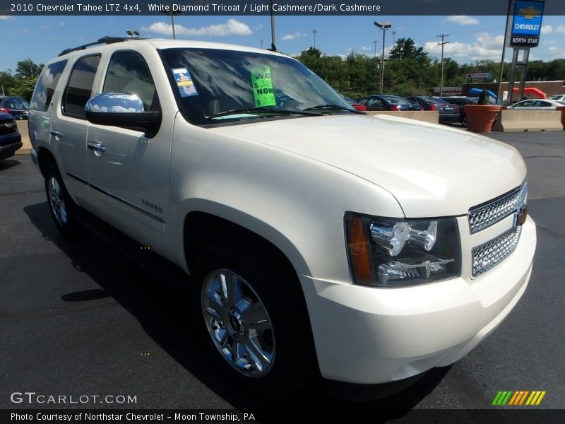 White Diamond Tricoat / Light Cashmere/Dark Cashmere 2010 Chevrolet Tahoe LTZ 4x4