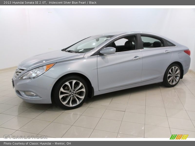 Iridescent Silver Blue Pearl / Black 2013 Hyundai Sonata SE 2.0T
