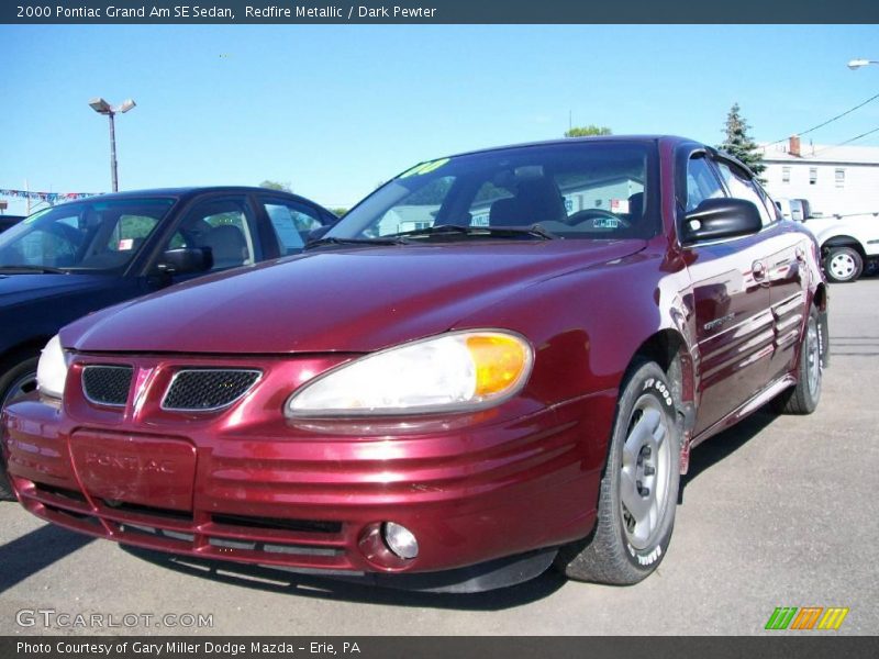 Redfire Metallic / Dark Pewter 2000 Pontiac Grand Am SE Sedan