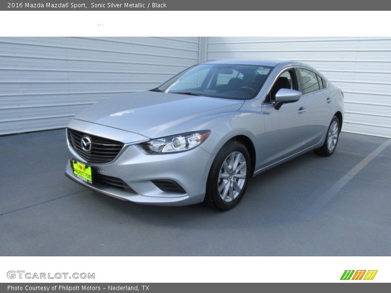 Sonic Silver Metallic / Black 2016 Mazda Mazda6 Sport