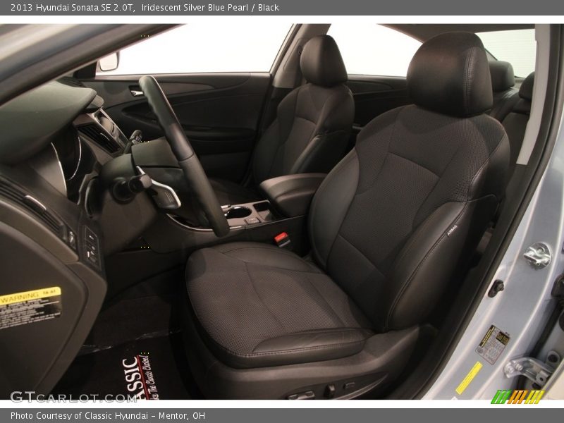 Iridescent Silver Blue Pearl / Black 2013 Hyundai Sonata SE 2.0T