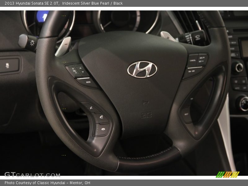 Iridescent Silver Blue Pearl / Black 2013 Hyundai Sonata SE 2.0T