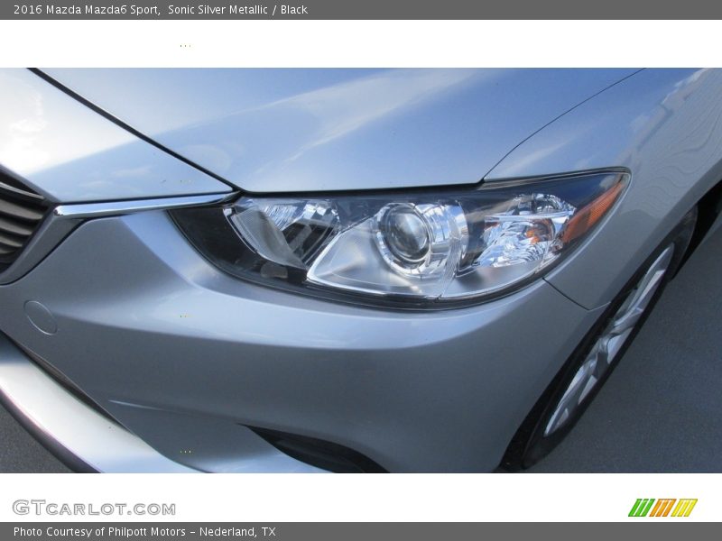 Sonic Silver Metallic / Black 2016 Mazda Mazda6 Sport
