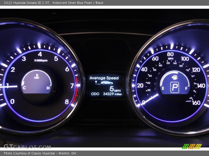 Iridescent Silver Blue Pearl / Black 2013 Hyundai Sonata SE 2.0T